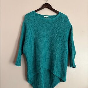 Eileen Fiaher Teal Women's Cotton Sweater